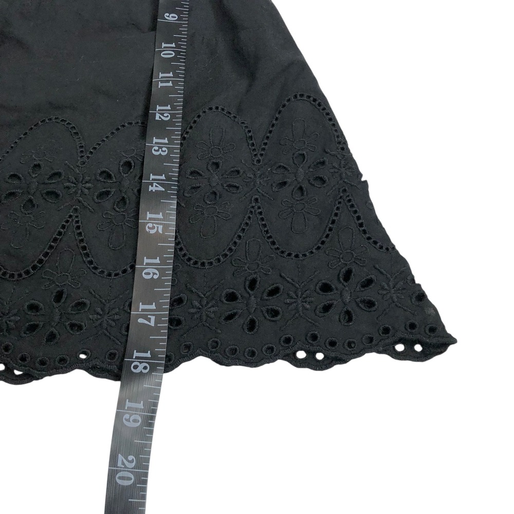 Gap 100% Cotton Eyelet Lace Button Up Crop Tank Top Small Boho Cowgirl Western - Picture 13 of 13